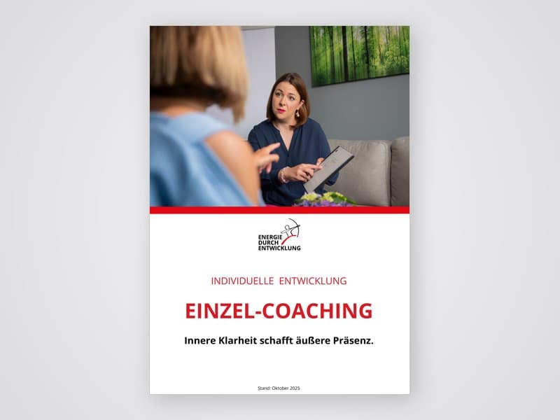 Broschüre Einzel-Coaching herunterladen Broschüre Einzel-Coaching