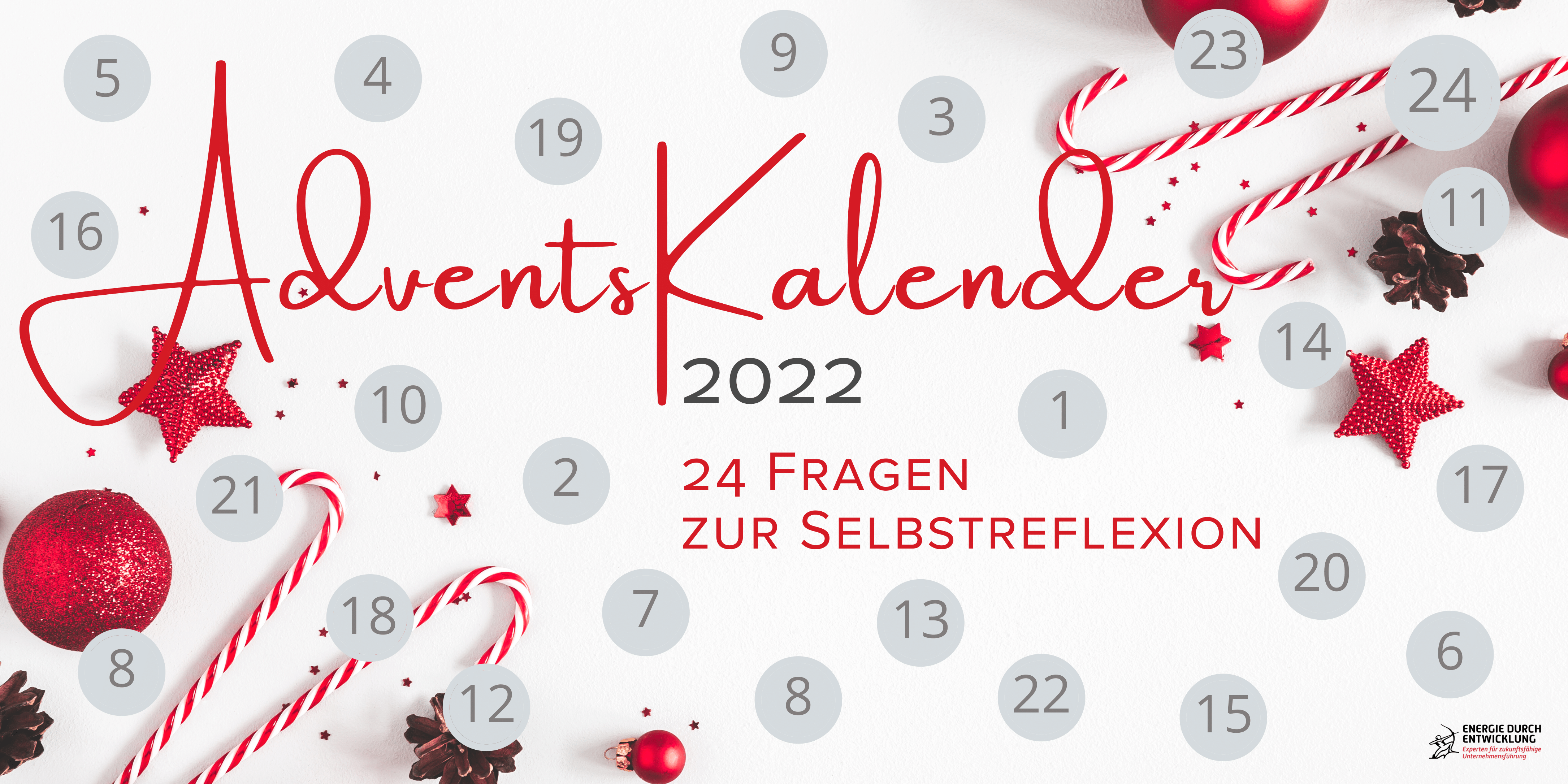 Adventskalender 2022 - Energie durch Entwicklung